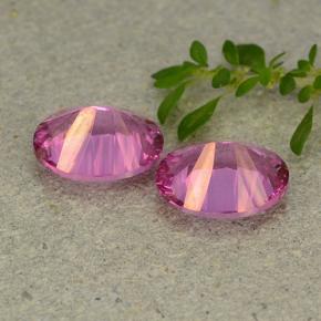 Gemme di topazio mistico rosa scuro naturale da 4,43 ct, taglio ovale, VVS-VS