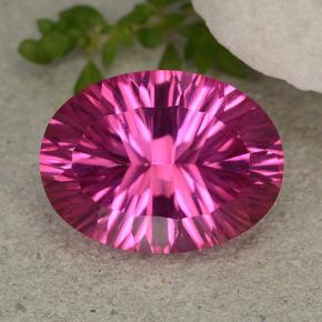 Topazio mistico rosa violaceo naturale da 10,52 ct, taglio ovale, VVS-VS