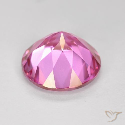 Topazio mistico Magenta intenso naturale da 4.05 ct, Rotondo, VVS-VS