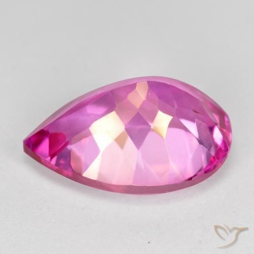 Topazio mistico Rosa hot naturale da 7.00 ct, Forma a pera, VVS-VS