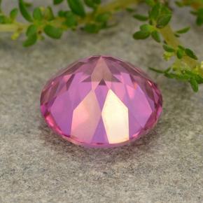 Topazio mistico magenta intenso naturale da 4,36 ct, taglio rotondo, VVS-VS