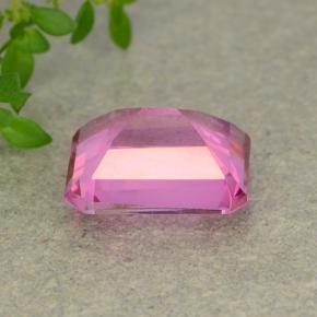 Topazio mistico rosa scuro naturale da 3,74 ct, taglio smeraldo, VVS