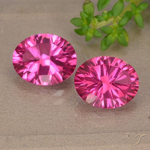 Topazio mistico naturale rosa da 5,93 ct, taglio ovale, VVS-VS