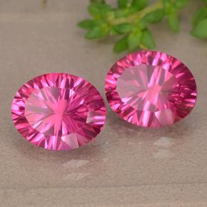 Gemme di Topazio mistico Rosa scuro naturale da 6.23 ct, Taglio ovale, VS