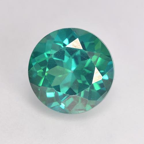Topazio mistico Verde bluastro naturale da 2.58 ct, Taglio rotondo, VS