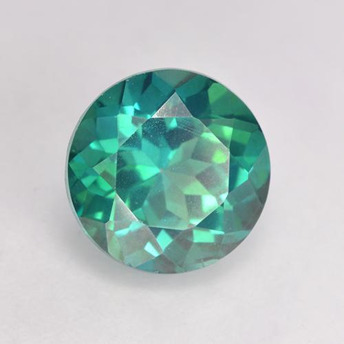 Topazio mistico Verde bluastro naturale da 2.58 ct, Taglio rotondo, VS