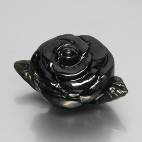 Nefrite naturale nero da 81,11 ct, forma fantasia, opaco