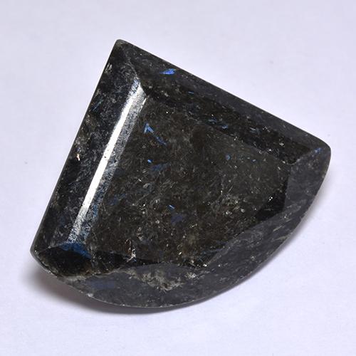 Nuummite Nero naturale da 25.81 ct, Forma fantasia, Opaco