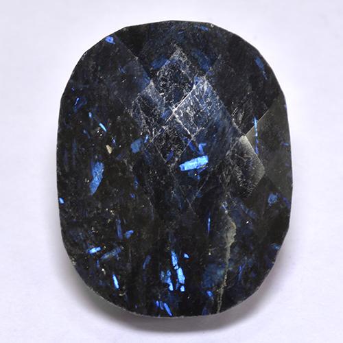 Nuummite Nero naturale da 28.97 ct, Taglio a cuscino, Opaco