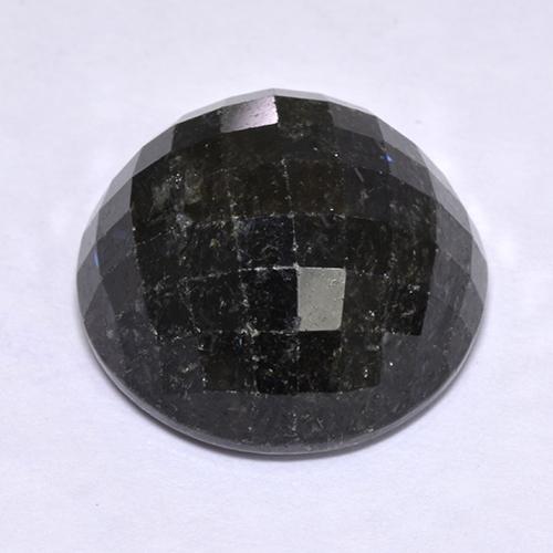 Nuummite Nero naturale da 18.97 ct, Taglio rotondo, Opaco