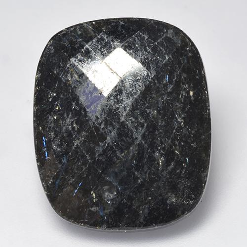 Nuummite Nero naturale da 27.16 ct, Taglio a cuscino, Opaco