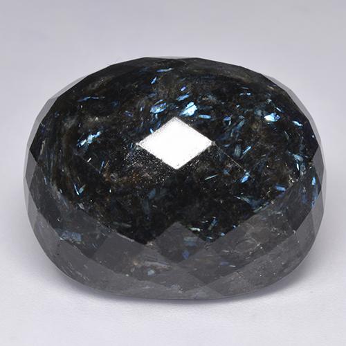 Nuummite naturale nero da 45,83 ct, taglio a cuscino, opaco
