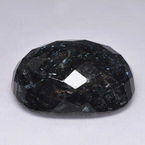 Nuummite naturale nero da 45,83 ct, taglio a cuscino, opaco