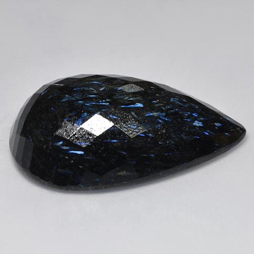 Nuummite Nero naturale da 43.23 ct, Forma a pera, Opaco