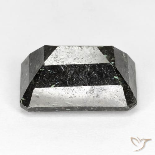 Nuummite Nero naturale da 16.29 ct, Ottagonale / Taglio smeraldo, Opaco