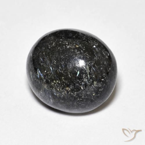Nuummite Nero naturale da 8.16 ct, Ovale, Opaco