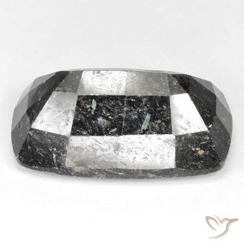 Nuummite Nero con scintillio blu naturale da 29.18 ct, Cuscino, Opaco