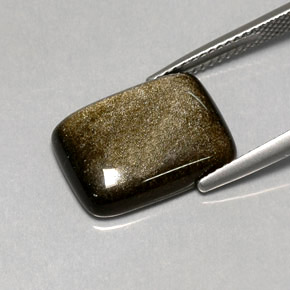 Ossidiana naturale giallo da 6,45 ct, taglio a cuscino, opaco