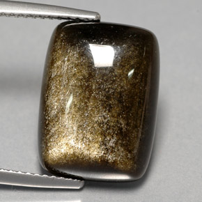 Ossidiana naturale giallo da 7,76 ct, taglio a cuscino, opaco