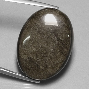 Ossidiana naturale giallo da 27,12 ct, taglio ovale, opaco