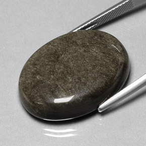 Ossidiana naturale giallo da 27,12 ct, taglio ovale, opaco