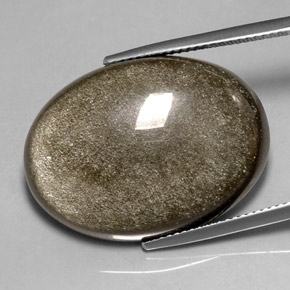 Ossidiana naturale giallo da 25,94 ct, taglio ovale, opaco