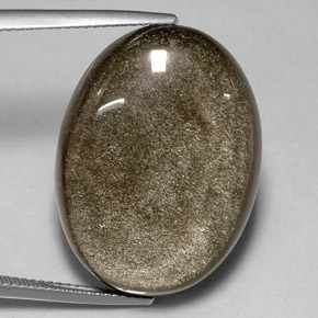 Ossidiana naturale giallo da 25,94 ct, taglio ovale, opaco