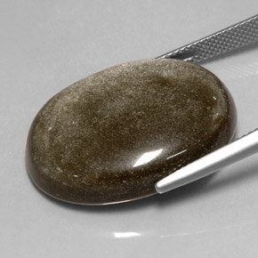 Ossidiana naturale giallo da 25,94 ct, taglio ovale, opaco