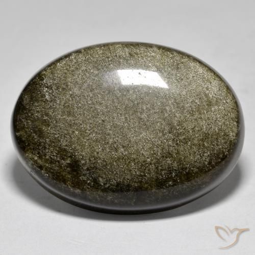 27.68ct Naturale Multicolore Ossidiana, Ovale, Opaco