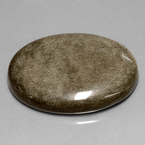 Ossidiana naturale giallo da 24,59 ct, taglio ovale, opaco