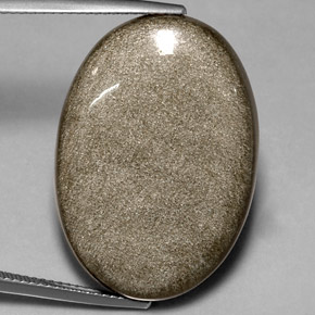 Ossidiana naturale giallo da 24,59 ct, taglio ovale, opaco