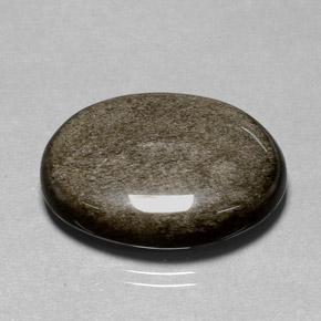 Ossidiana naturale giallo da 25,01 ct, taglio ovale, opaco