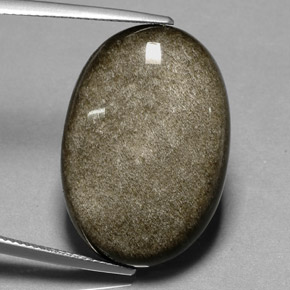 Ossidiana naturale giallo da 24,01 ct, taglio ovale, opaco