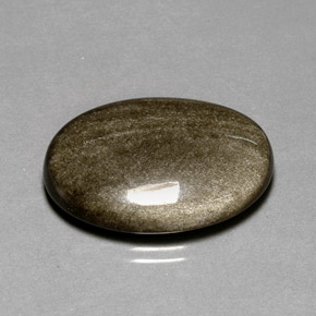 Ossidiana naturale giallo da 16,44 ct, taglio ovale, opaco