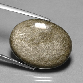 Ossidiana naturale giallo da 20,04 ct, taglio ovale, opaco