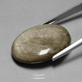 Ossidiana naturale giallo da 20,04 ct, taglio ovale, opaco