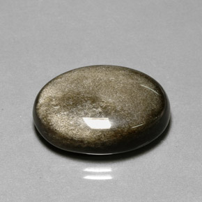 Ossidiana naturale giallo da 20,50 ct, taglio ovale, opaco