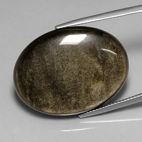 Ossidiana naturale nero da 26,13 ct, taglio ovale, opaco