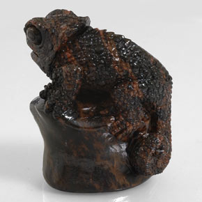 Ossidiana Color mogano naturale da 168.60 ct, Forma fantasia, Opaco