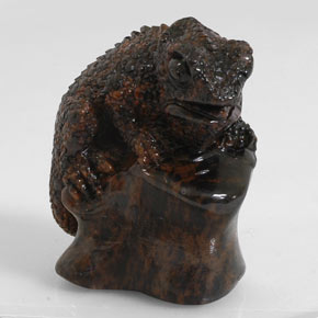 Ossidiana Color mogano naturale da 168.60 ct, Forma fantasia, Opaco