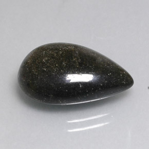 Ossidiana naturale giallo da 8,26 ct, taglio a pera, opaco