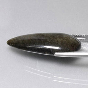 Ossidiana naturale giallo da 12,96 ct, taglio a pera, opaco