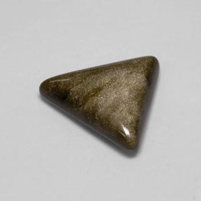 Ossidiana naturale giallo da 8,68 ct, trillion, opaco