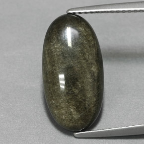 Ossidiana naturale giallo da 4,73 ct, taglio ovale, opaco