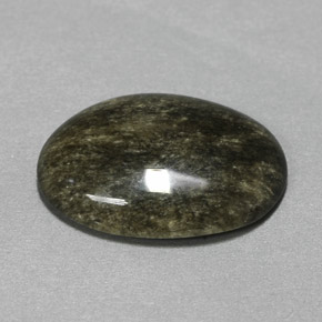 Ossidiana Patina dorata naturale da 4.72 ct, Taglio ovale, Opaco