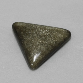 Ossidiana naturale giallo da 3,29 ct, trillion, opaco