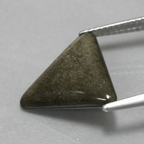 Ossidiana naturale giallo da 3,29 ct, trillion, opaco