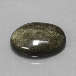 Ossidiana naturale giallo da 3,01 ct, taglio ovale, opaco