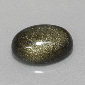 Ossidiana naturale giallo da 2,56 ct, taglio ovale, opaco