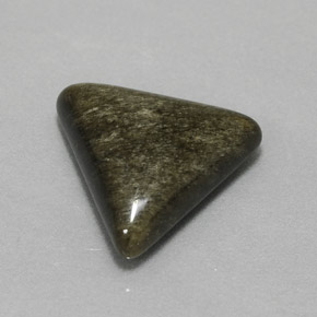 Ossidiana naturale giallo da 4,05 ct, trillion, opaco